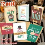 Fun father's day cards with envelopes, 12 pack - Image 3