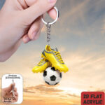 2D flat soccer & football shoe keychain, 1 unit - Image 5