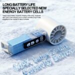 USB rechargeable high-speed handheld fan set, 2 pack - Image 4