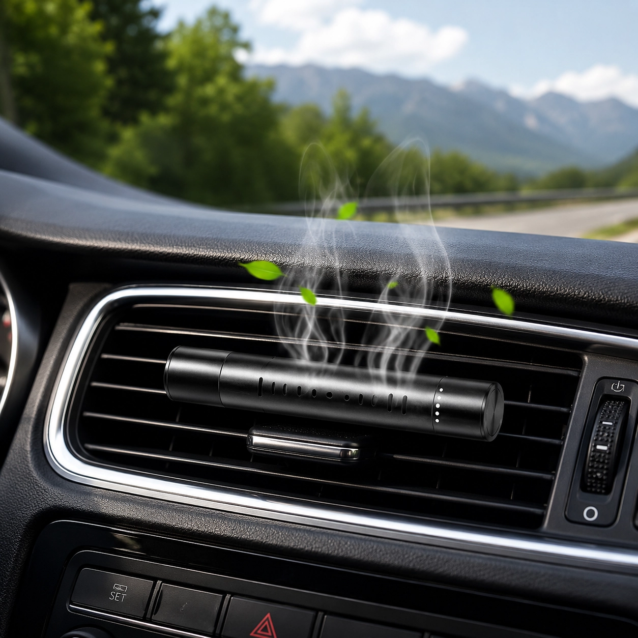 NATG215 Metal car air vents with aromatherapy sticks, 1 unit - Image 1