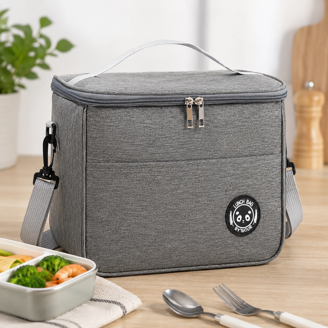NATG231 Heated lunch box handbag insulated bag aluminum foil, 1 unit - Image 1