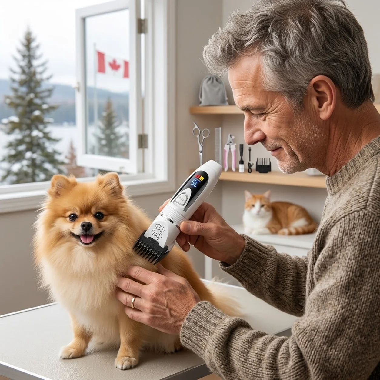 NATG288 Low-noise cordless pet hair clipper with rechargeable & 4-Color, 1 unit - Image 1