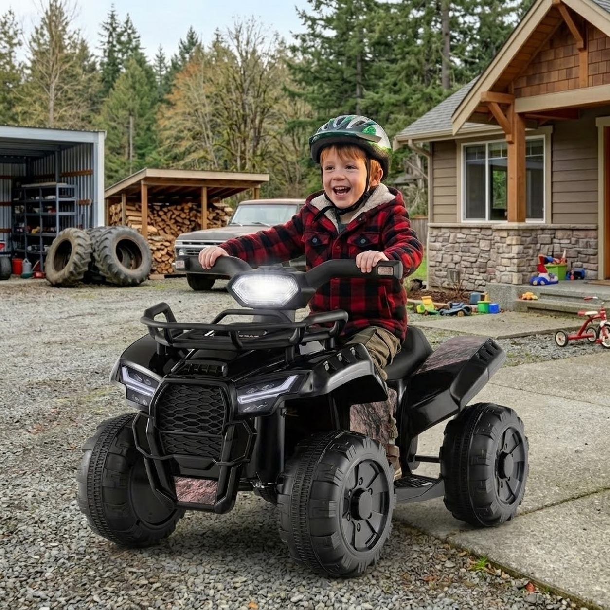 NATG299 Honeyjoy 4-Wheel quad ride-on electric vehicle for kids, 1 unit - Image 1