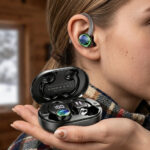 Sporty wireless earbuds with ENC noise-canceling microphone, 1 unit