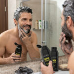 SEVICH 5-in-1 black hair & beard color shampoo for men, 3 pack