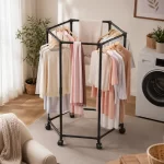 Mobile drying rack on wheels, 1 unit