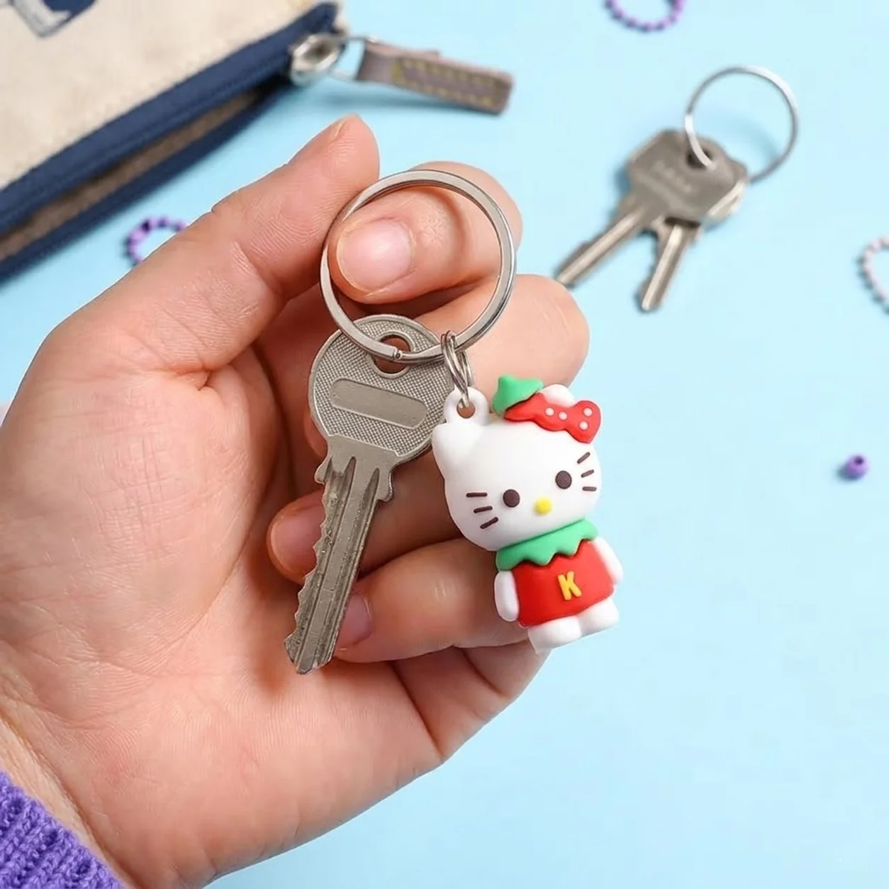 NATG342 Sanrio Hello Kitty Kuromi keychain set, 24 pack - Image 1