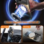 Magnetic wireless charging phone case, titanium coloured glass, 1 unit - Image 14