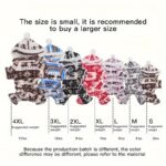 Pet Christmas reindeer graphic pajamas hooded jumpsuit for puppy, 1 unit - Image 4