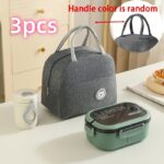 Lunch bag set with large capacity lunch box and milk cup, 3 pack - Image 14