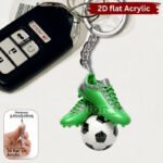 2D flat soccer & football shoe keychain, 1 unit - Image 4