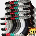 Men's four seasons sports socks, 20 pair pack - Image 13