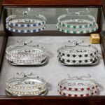 Tennis bracelet with alternating synthetic cubic zirconia, 1 unit - Image 6