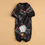 I love mom i love dad print pet clothes dog jumpsuit, 1 unit - Image 10