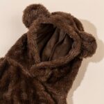 Teddy bear design pet plush hoodie for small cats and dogs, 1 unit - Image 8