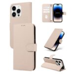 Phone case, luxury lychee faux leather wallet phone case, 1 unit - Image 6