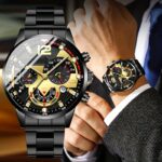 Men's business style fashion watch set with wallet, 2 pack - Image 4