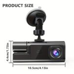 Dual lens dash cam front & inside recording camera, 1 unit - Image 3