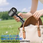 USB rechargeable high-speed handheld fan set, 2 pack - Image 13