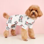 I love mom i love dad print pet clothes dog jumpsuit, 1 unit - Image 4