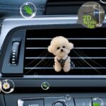 Bichon frise reusable car air freshener perfume diffuser clip, 1 unit - Image 5