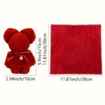 Ultra-soft coral fleece bear cleaning towels, 12 piece set - Image 5