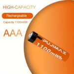 Pujimax rechargeable AAA lithium battery, 2 pack - Image 7