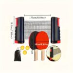 Integrated portable table tennis kit, 4 pack - Image 2
