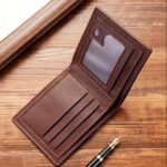 Men's large capacity soft faux leather wallet, 1 unit - Image 6