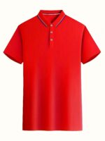 Men’s solid colour short sleeve casual polo shirts, 3 pack - Image 7