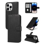 Phone case, luxury lychee faux leather wallet phone case, 1 unit - Image 4