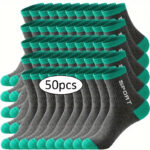 Men’s mid-calf sports socks, 50 pair pack - Image 3