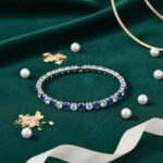 Tennis bracelet with alternating synthetic cubic zirconia, 1 unit - Image 10