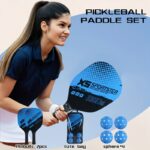 Pickleball paddle set (2 paddles + 4 balls + 1 storage bag), 1 unit - Image 6