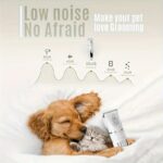 Low-noise cordless pet hair clipper with rechargeable & 4-Color, 1 unit - Image 8