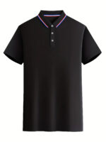 Men’s solid colour short sleeve casual polo shirts, 3 pack - Image 9