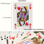 Oversized playing cards, twice the size of standard deck, 1 unit - Image 7
