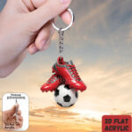 2D flat soccer & football shoe keychain, 1 unit - Image 13