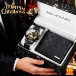Men's business style fashion watch set with wallet, 2 pack - Image 6