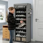 5/8/10 layer shoe rack with non-woven fabric cover, 1 unit