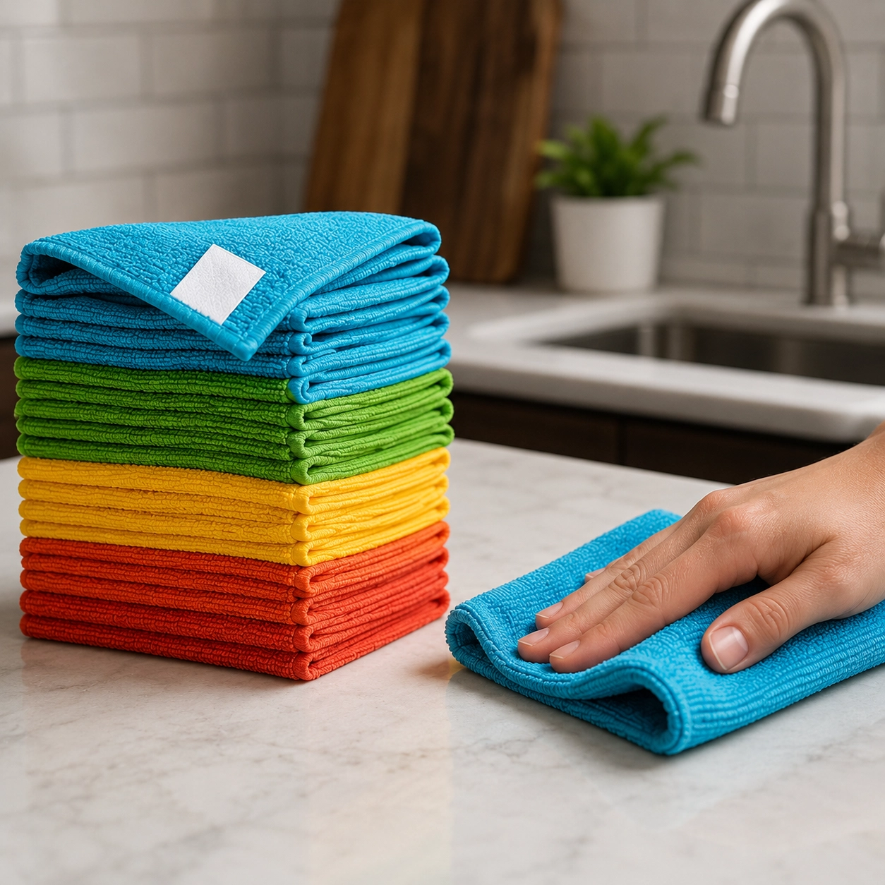 NATG381 Microfiber cleaning cloths, 20 pack - Image 1