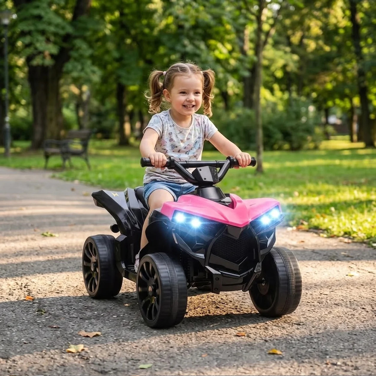 NATG388 ATV four-wheeler featuring music and LED lights, 1 unit - Image 1