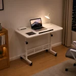 Adjustable height folding desk, 1 unit