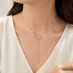 Elegant celestial drop necklace, 1 unit