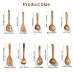 10-Piece Natural Wooden Kitchen Utensil Set - Image 5