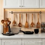 10-Piece Natural Wooden Kitchen Utensil Set - Image 9