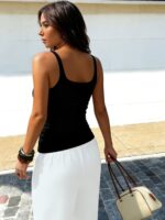 4-Pack Women’s Ribbed Slim-Fit Tank Tops - Image 3