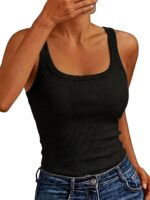 4-Pack Women’s Ribbed Slim-Fit Tank Tops - Image 5