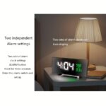 6.6-Inch LED Digital Alarm Clock with Temperature & Humidity Display - Image 12