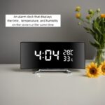 6.6-Inch LED Digital Alarm Clock with Temperature & Humidity Display - Image 6